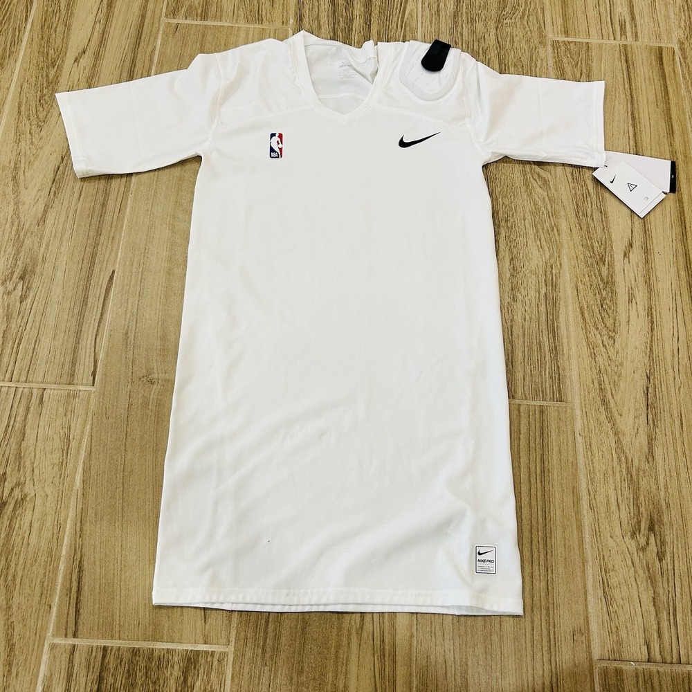Nike NBA Elite Pro Compression Padded Jersey Men's Large Tall White BQ2382-100
